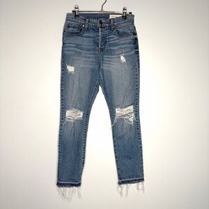 Pistola Brinkley Skinny Jeans Size 25 Raw Hem Distressed